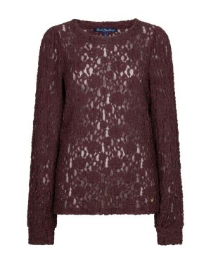 Top lace burgundy