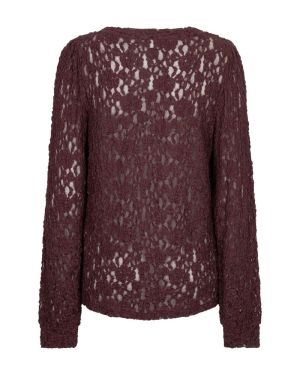 Top lace burgundy
