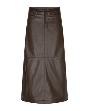 Alina faux leather mud
